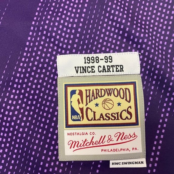 Mitchell & Ness Toronto Raptors Vince Carter Monochrome Swingman Jersey Size S - Picture 3 of 5